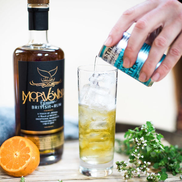 Morvenna Spiced Cornish rum and tonic drink