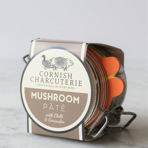 Mushroom pate with chilli and coriander from Cornish Charcuterie