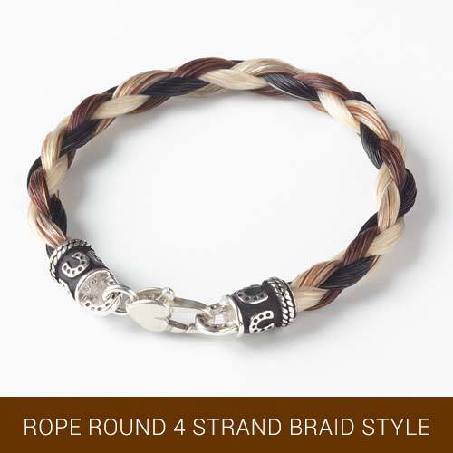 Beauty Reversible Elegant Horse hair Bracelet Hand-made Cowgirl bracelet 