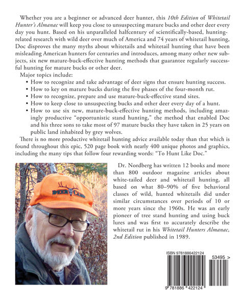 Ken Nordberg's WhiteTail Hunter's Almanac 10th Edition Black/White Paperback Dr 