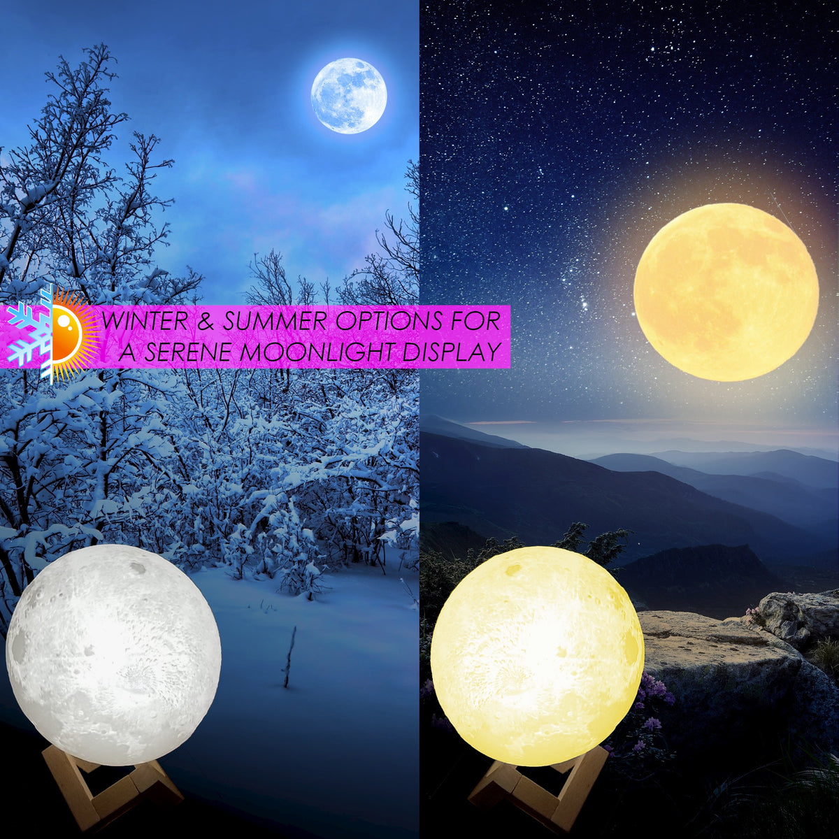 Details about   3D Printing Moon Lamp Moonlight USB LED Night Lunar Light Touch 2020 Hot 