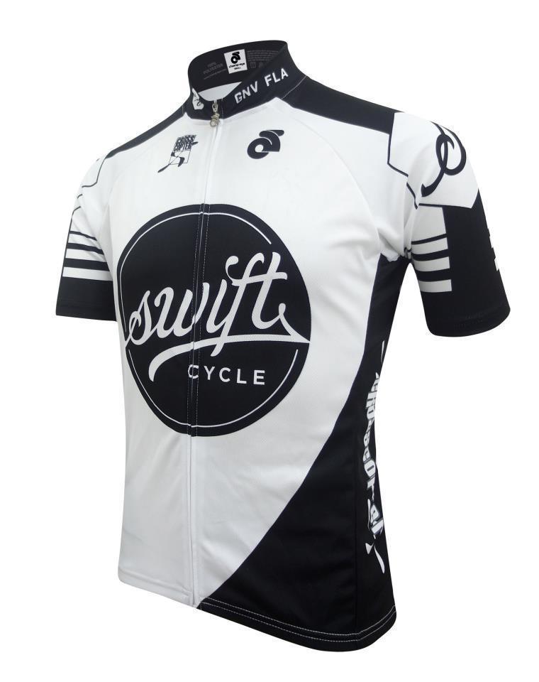 white cycle jersey