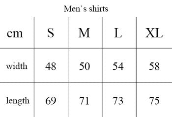Men`s shirt size