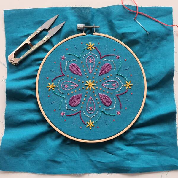 Embroidery sampler pattern