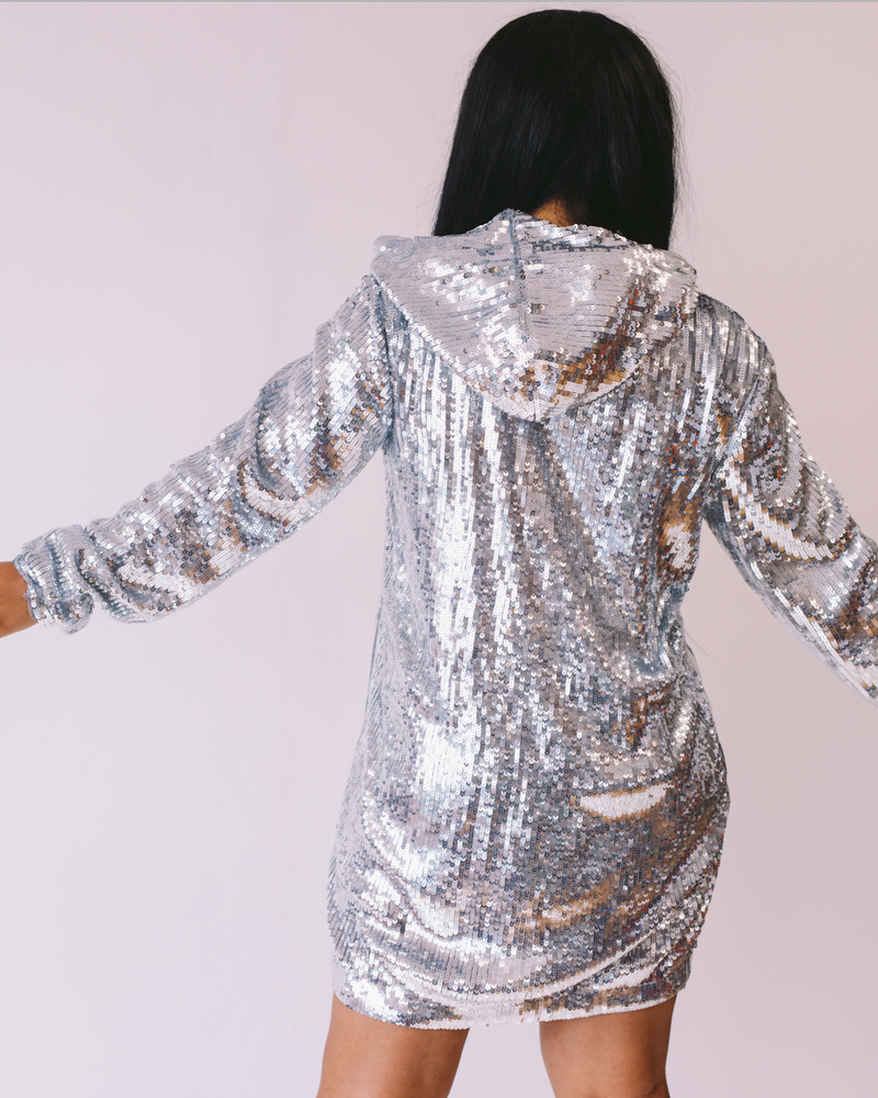 zara sequin t shirt dress