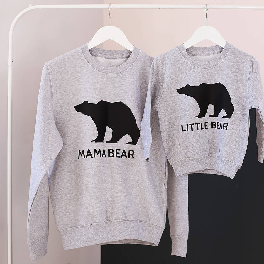 mama bear and baby bear jumper