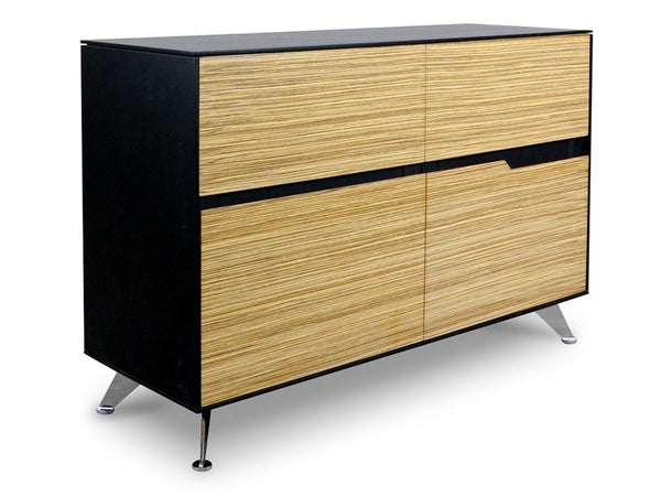 Excel 4 Drawer Buffet Cabinet Zebra Wood Interior Secrets