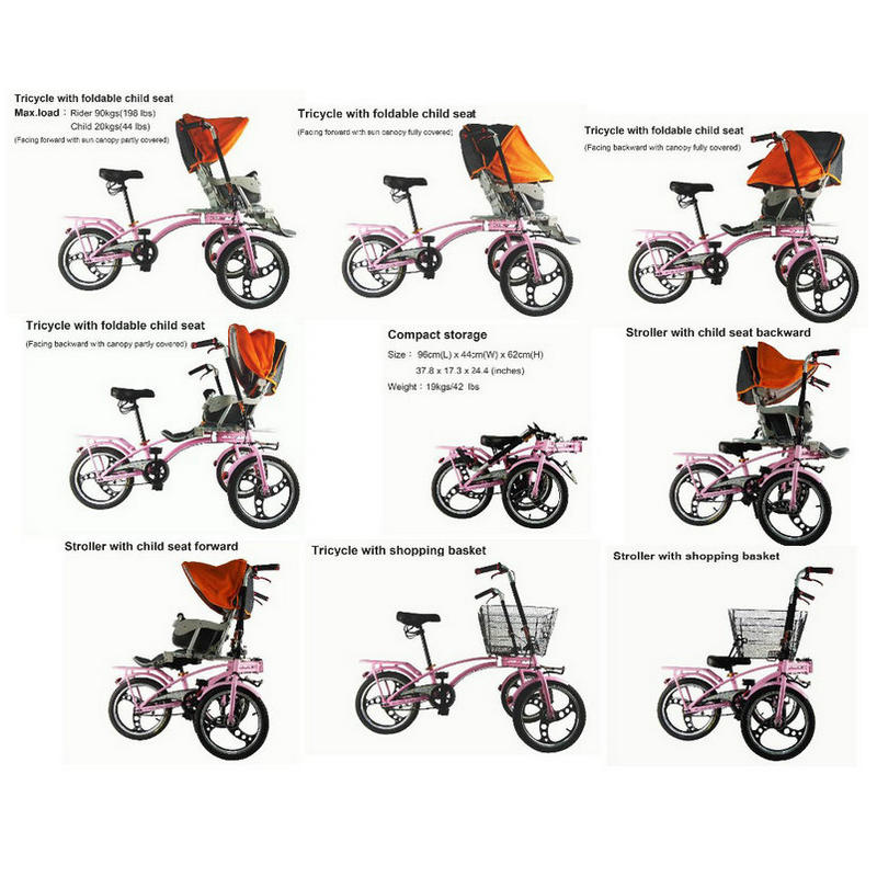 mama baby bike stroller