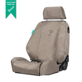 Mitsubishi Challenger (2013-2020) PC 14MY With Side Airbags Black Duck® SeatCovers - MT132ABC