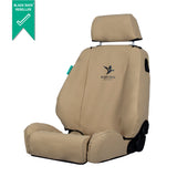 Mitsubishi Triton (2015+) MQ MR Black Duck Canvas Front And Rear Seat Covers - MT162ABC MT164AR