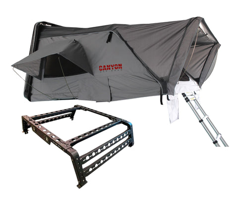 Roof Top Tent Package - 4 Person Hard Shell Tent Canyon Offroad