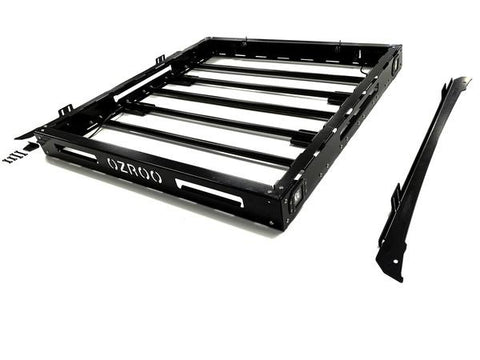 Ford Ranger (2011-2017+) PX PXII PXIII Dual Cab ULTIMATE Roof Rack - Integrated Light Bar & Side lights