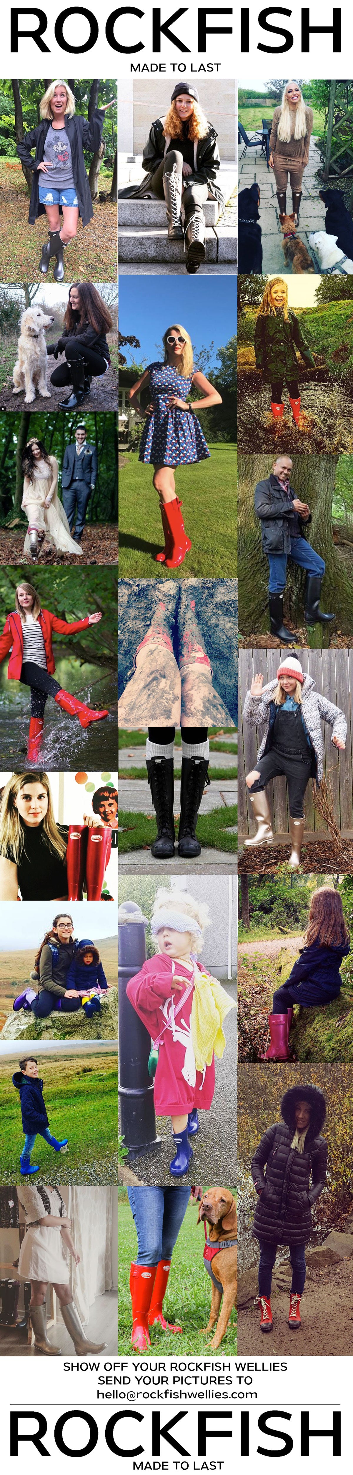 Rockfish Welly wearers, featured here on our very own blog.