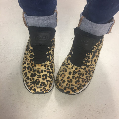 Woden Ydun leopard trainers