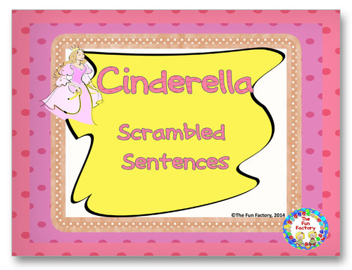 Cinderella Scrambled Sentences Classroom Activity Worksheet
