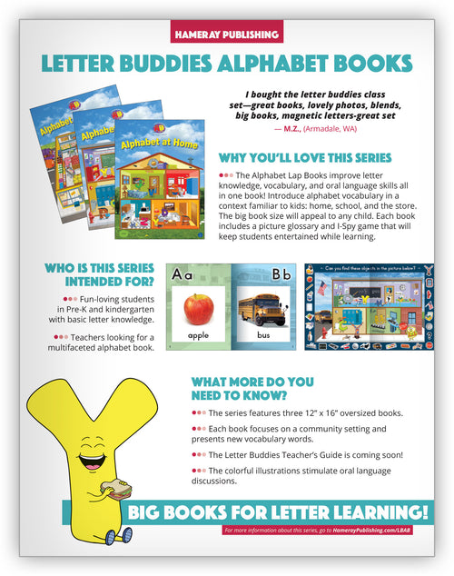 Letter Buddies Alphabet Books Series Snapshot