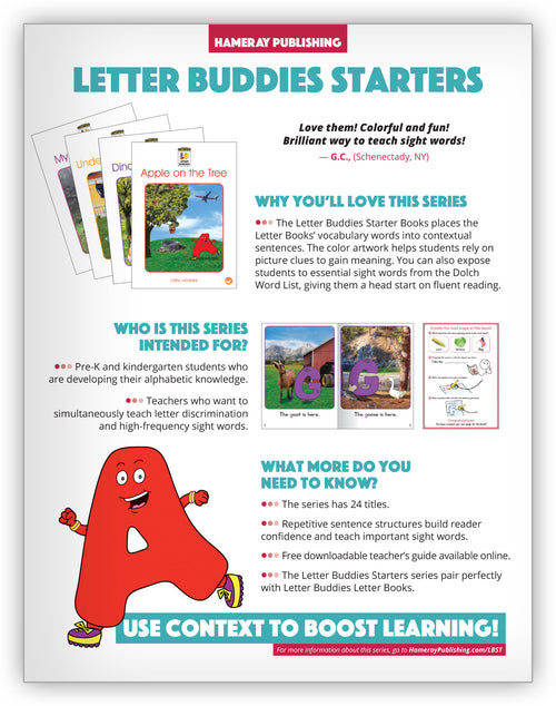 Letter Buddies Starters Series Snapshot
