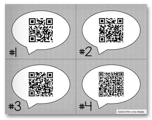 QR Code Classroom Activity Worksheet