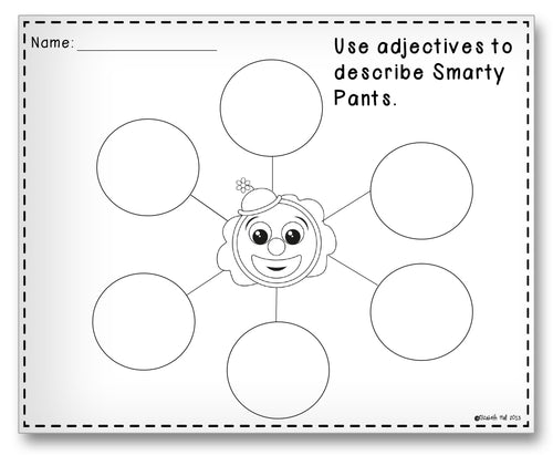 Smarty Pants Bubble Classroom Activity Worksheet