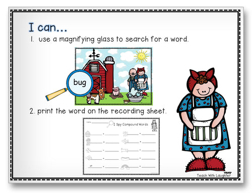 Wishy-Washy Compound Words Classroom Activity Worksheet