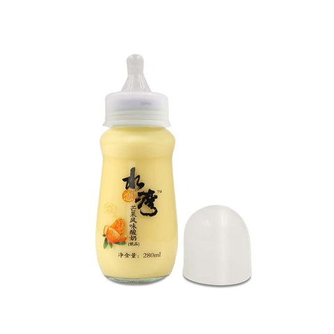 水恋湾 风味酸奶饮品 芒果味 奶嘴式玻璃瓶装 280ml