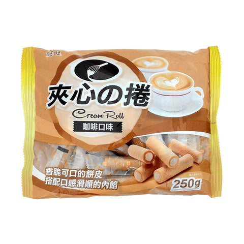 旺旺 旺仔 夹心捲 咖啡口味 250g