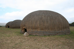 King Cetshwayo's partially restored oNdini homestead.