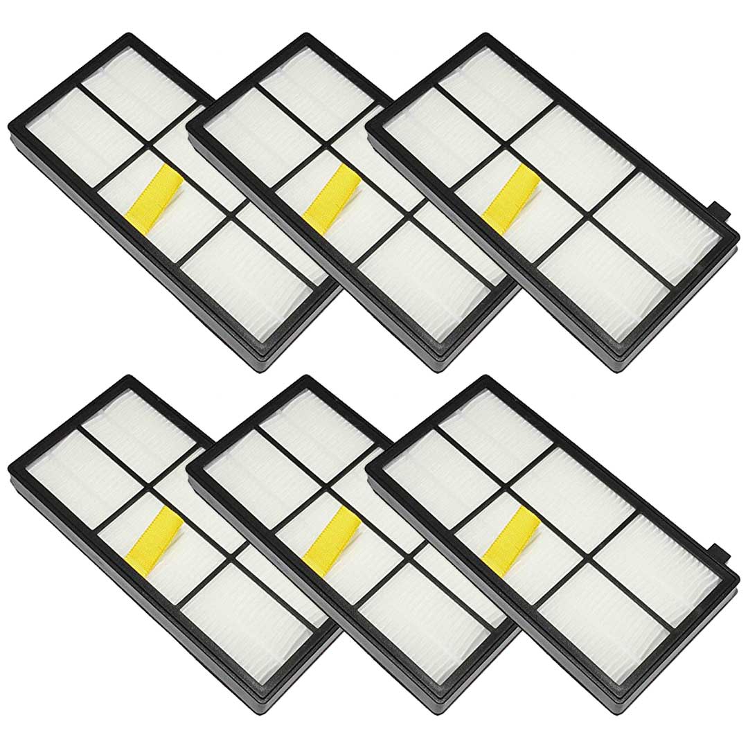 Felji 6 Pack Replacement AeroForce High-Efficiency Filters For iRobot Roomba 800 and 900 Series Part # 4415864