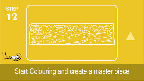 Step 12: Start colouring and create a masterpiece
