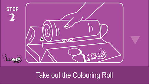 Step 2: Take out the colouring roll