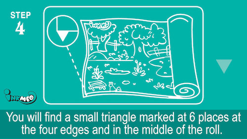 Step 4: Find the triangles marked at 6 places
