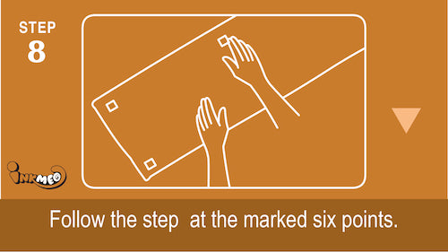 Step 8: Follow the steps at the marked 6 points