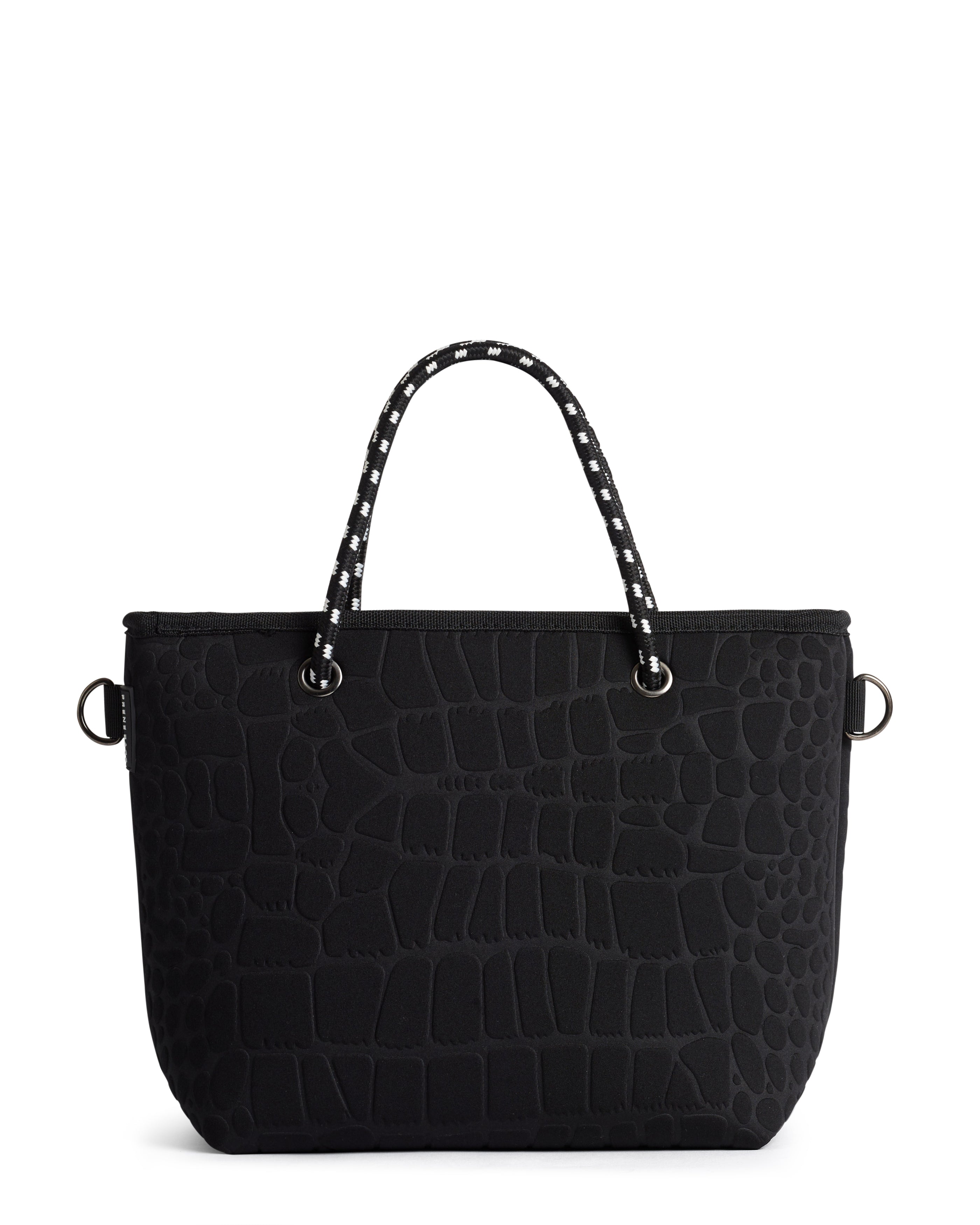 THE PEBBLES (BLACK CROC) NEOPRENE CROSSBODY / HAND BAG