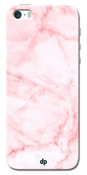 Digiprints Pink textured Marble Design 4 Printed Designer Back Case Cover For Apple iPhone 5S