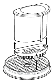 how to clean Dicing Disc with Dicer Cleaning Cap and the Sous Chef's large food pusher