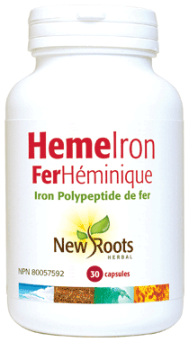 New Roots Herbal Heme Iron, bottle