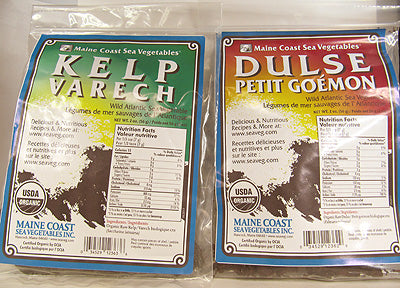 Bags of Kelp and Dulse leaves