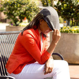 Fashionable Newsboy Hat with Satin Lining - Always Eleven