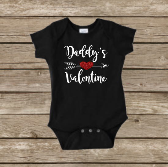 daddy's valentine onesie