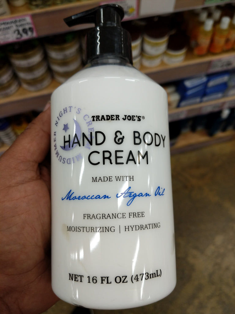 Trader Joe's Hand Body (with Moroccan Oil, Fragrance F – We'll Get Food