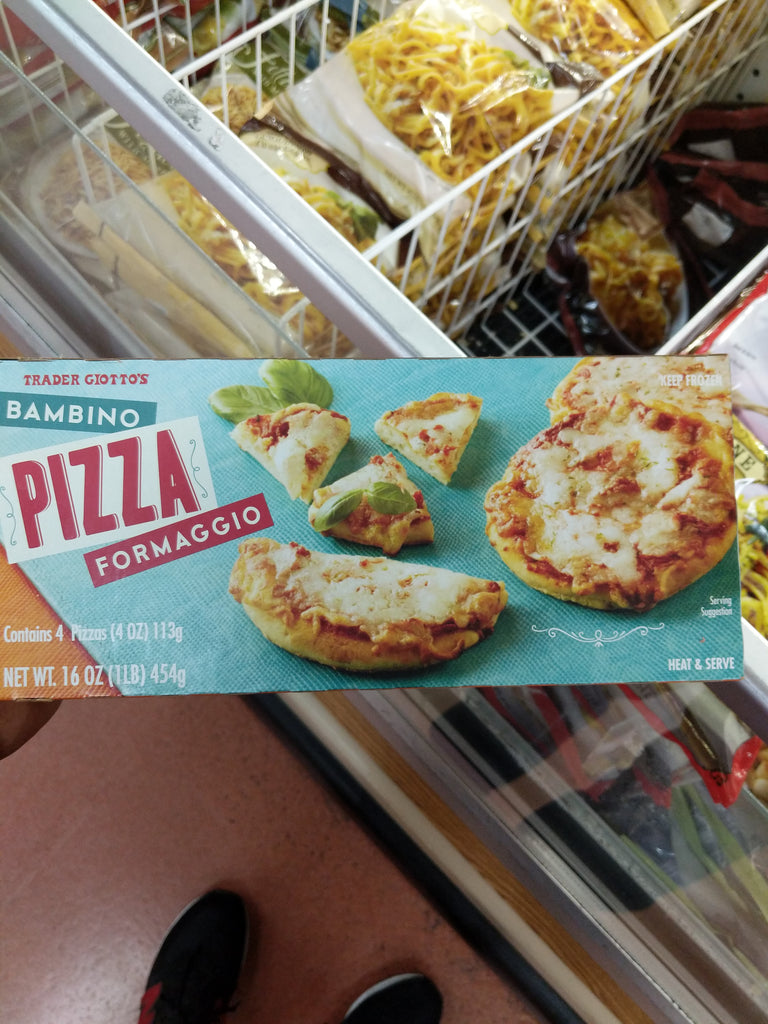 Trader Joe S Bambino Pizza Formaggio 4 Count Frozen We Ll Get The Food