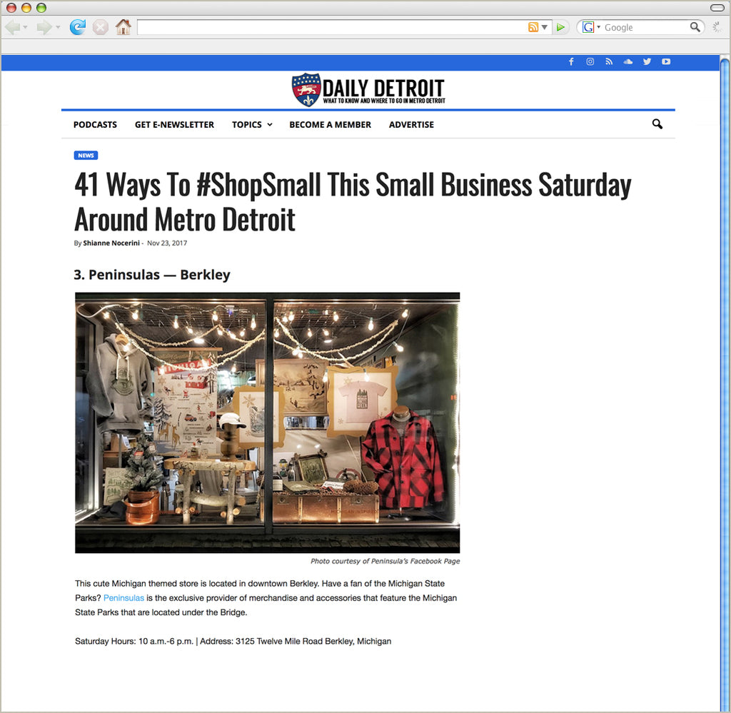 41 Ways To #ShopSmall This Small Business Saturday Around Metro Detroit