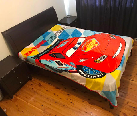 PRE ORDER Cars double faux mink blanket