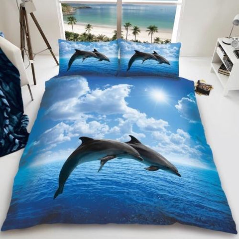 PRE ORDER Dolphin Single Size Quilt Cover Set