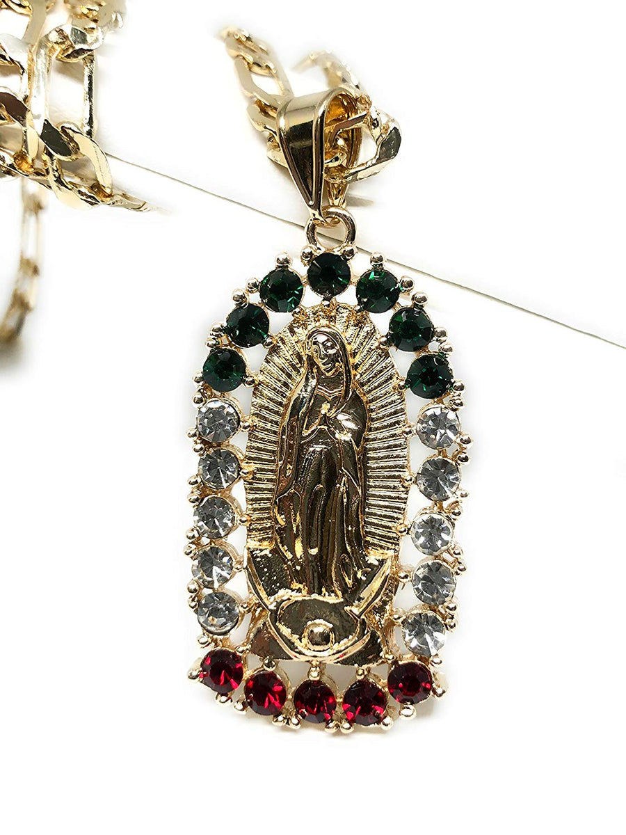 virgen maria necklace