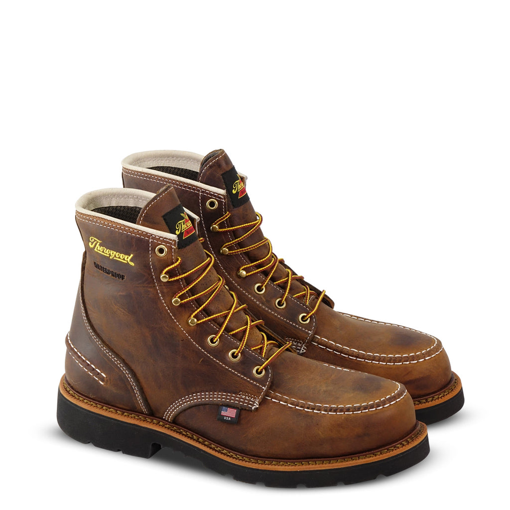 wedge sole steel toe boots