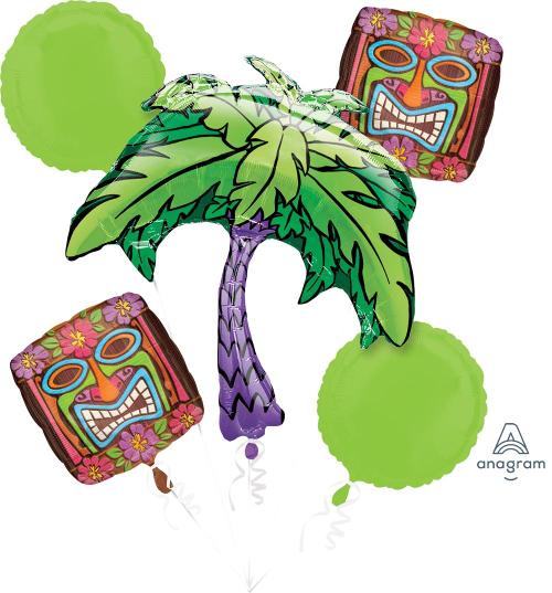 Kiwi Tiki Time Balloon Bouquet - Anagram