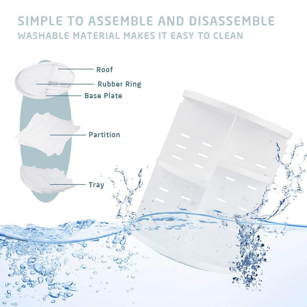 360 Degree Rotatable Cosmetic Organizer Multi-functional Storage Box