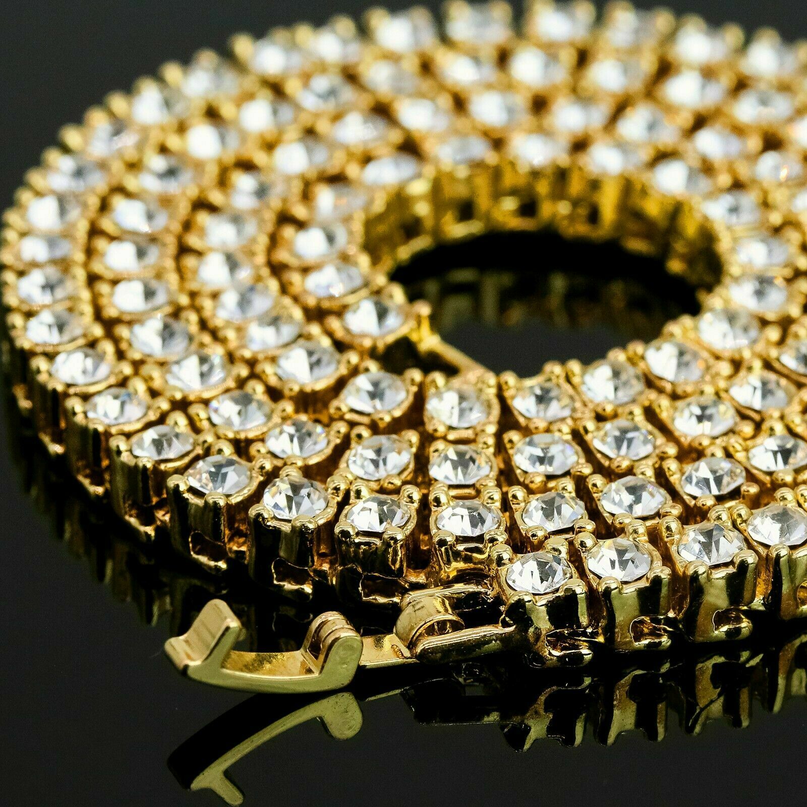 High Fashion Gold Plated 20" Fully Cz Cuban Tennis Chains & Young CEO Pendant