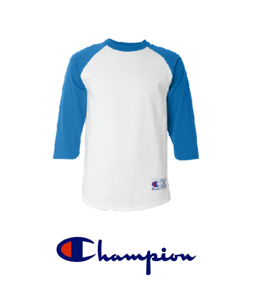 Chamnpion brand baseball tees for custom printing with UGP